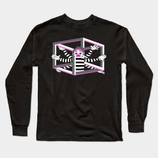 Vitruvian Mime Long Sleeve T-Shirt